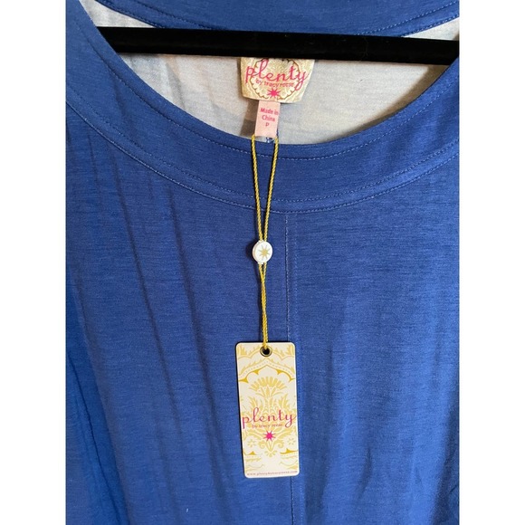 Plenty by Tracy Reese Womens Cotton Knit Front Pouch Pocket T-Shirt Dress Size P - Picture 4 of 7